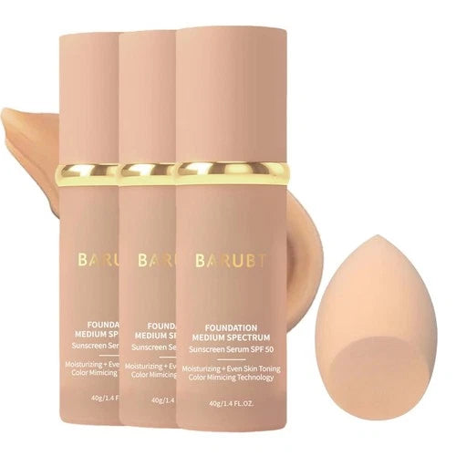 Barubt 4 in 1 foundation liquid moisturizing Medium tones spf50