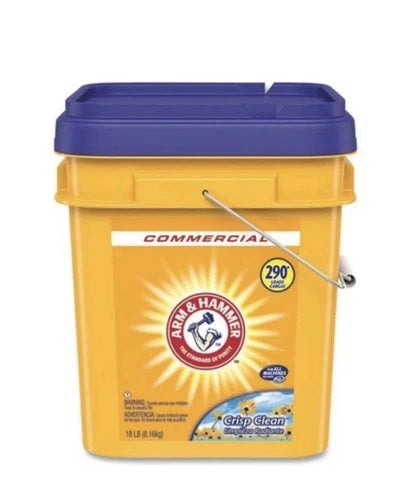 Arm & Hammer - COMMERCIAL GRADE Powder Laundry Detergent, Crisp Clean, 18lb Pail