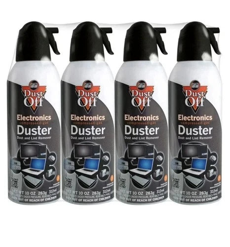 Falcon Dust-Off Electronics Compressed Gas Duster, 10oz - 4 Pack