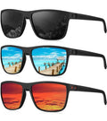 Set Of 3 Polarized Sunglasses Unisex UV Protection Outdoor Sports Driving Shade