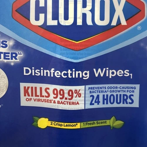 New Clorox Disinfecting Cleaning Wipes Crisp Lemon & Fresh Scent 3 Pack 105 Ct